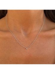 OR Carats Złoty naszyjnik z diamentami - dł. 40 cm rozmiar: onesize. Szare naszyjniki OR Carats, z materiału, z diamentem, złote. Za 956.99 zł.