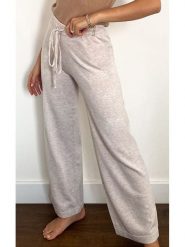 Zibi London Spodnie w kolorze beżowym rozmiar: M/L. Brązowe spodnie dresowe Zibi London, bez wzorów, z dresówki. Za 57.20 zł.