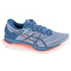 Buty do biegania damskie Asics Glideride. Niebieskie buty do biegania ASICS, bez wzorów, z materiału, bez zapięcia, do biegania. Za 778.00 zł.