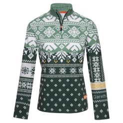 Bluza narciarska Damska Gareth & Lucas Ninety-One. Zielone bluzy bez kaptura GARETH & LUCAS, na zimę, xl, bez wzorów, z elastanu, bez kaptura, narciarskie. Za 229.99 zł.
