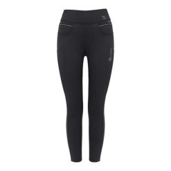 Damskie legginsy jeździeckie z pełną przyczepnością Cavallo Cavaliz RL. Czarne legginsy CAVALLO, na zimę, bez wzorów, z elastanu, do jazdy konnej. Za 351.05 zł.