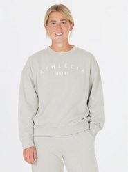 Athlecia Bluza Asport W Crew Neck EA233346 Beżowy Regular Fit. Brązowe bluzy Athlecia, bez wzorów, z syntetyku, bez kaptura. Za 49.99 zł.