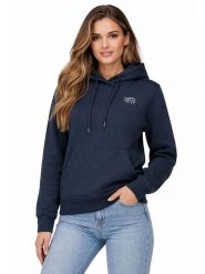 Geographical Norway Bluza "Guni" w kolorze granatowym rozmiar: XXL. Niebieskie bluzy Geographical Norway, xxl, bez wzorów, z bawełny, bez ramiączek, z kapturem. Za 118.28 zł.