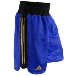 Szorty bokserskie adidas BX3-Pro. Niebieskie szorty adidas, bez wzorów, sportowe. Za 227.00 zł.