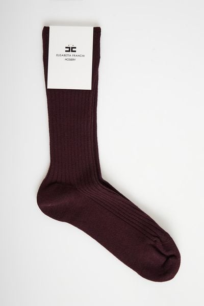 Skarpety damskie wełniane ELISABETTA FRANCHI. Skarpetki Elisabetta Franchi, bez wzorów, z wełny. Za 439.00 zł.