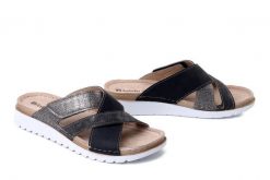 INBLU CN-57 045 szary, klapki damskie. Szare klapki Inblu, bez wzorów, bez obcasa, bez zapięcia. Za 92.99 zł.