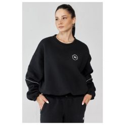 Damska bluza sportowa oversize Rough Radical Trip Classic. Czarne bluzy bez kaptura ROUGH RADICAL, bez wzorów, bez kaptura, na jogę i pilates. Za 167.92 zł.