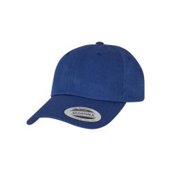 Czapka bejsbolówka Flexfit Low Profile Cotton. Niebieskie czapki z daszkiem FLEXFIT, bez wzorów, eleganckie. Za 132.50 zł.
