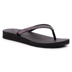 Japonki Skechers. Czarne japonki Skechers, bez wzorów. Za 149.99 zł.