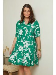 Curvy Lady Sukienka w kolorze zielono-białym rozmiar: 48/50. Białe sukienki Curvy Lady, bez wzorów, z wiskozy, klasyczne, bez kołnierzyka, bez ramiączek, mini. Za 101.23 zł.