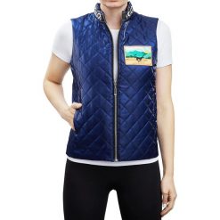 Damska kurtka bez rękawów Galop Wear. Niebieskie kurtki GALOP WEAR, xs, bez wzorów, sportowe, bez kaptura. Za 129.00 zł.
