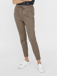 Vero Moda Spodnie materiałowe Eva 10197909 Brązowy Loose Fit. Brązowe spodnie materiałowe Vero Moda, bez wzorów, z materiału. Za 99.99 zł.
