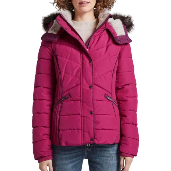 Kurtka zimowa damska Tom Tailor Signature Puffer. Czerwone kurtki Tom Tailor, na zimę, bez wzorów, z poliesteru, bez kaptura. Za 514.05 zł.