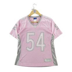 Koszulka sportowa damska Reebok NFL Chicago Bears 54 różowa. Czerwone t-shirty sportowe Reebok, s, bez wzorów, z materiału, bez ramiączek, do piłki nożnej. Za 149.06 zł.