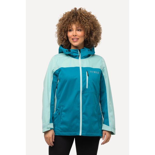 Damskie Kurtka funkcyjna HYPRAR wodoodporna kaptur. Niebieskie kurtki Ulla Popken, plus size, bez wzorów, z materiału, bez kaptura. Za 740.99 zł.