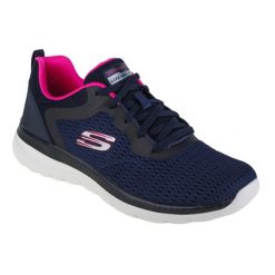 Buty sportowe Sneakersy damskie, Skechers Bountiful-Quick Path. Czarne buty sportowe lifestyle Skechers, bez wzorów, bez zapięcia, trekkingowe. Za 229.00 zł.