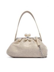 Weekend Max Mara Torebka 2615511105650 Brązowy. Brązowe kopertówki Weekend Max Mara, bez wzorów, z materiału, wizytowe, bez dodatków. Za 1,579.00 zł.