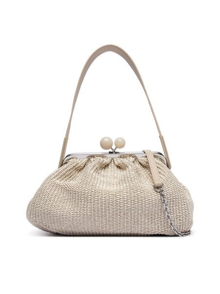 Weekend Max Mara Torebka 2615511105650 Brązowy. Brązowe kopertówki Weekend Max Mara, bez wzorów, z materiału, wizytowe, bez dodatków. Za 1,579.00 zł.