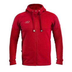 Bluza piłkarska dla dorosłych Zina Comodo Senior bawełniana. Czerwone bluzy Zina, xl, bez wzorów, z bawełny, bez kaptura, do piłki nożnej. W wyprzedaży za 231.20 zł.