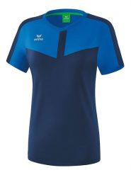 Erima Koszulka sportowa "Squad" w kolorze niebiesko-granatowym rozmiar: 42. Niebieskie t-shirty sportowe Erima, bez wzorów, z materiału, bez ramiączek, outdoorowe. Za 70.41 zł.