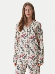 Tommy Hilfiger Koszulka piżamowa UW0UW06243 Écru. Koszule nocne Tommy Hilfiger, xl, bez wzorów, z wiskozy, bez kołnierzyka, bez ramiączek. Za 249.99 zł.