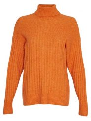 MOSS COPENHAGEN Sweter "Lamaia Hope" w kolorze pomarańczowym rozmiar: M/L. Pomarańczowe swetry Moss Copenhagen, l, bez wzorów, z wełny, bez ramiączek. Za 198.22 zł.