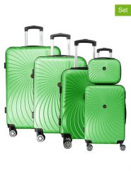 Geographical Norway 5-częściowy zestaw "Sunlighteo" w kolorze zielonym rozmiar: onesize. Zielone walizki Geographical Norway. Za 543.99 zł.