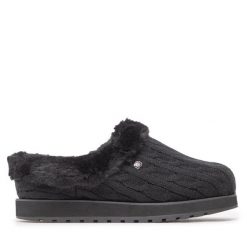 Kapcie Skechers. Czarne kapcie Skechers, bez wzorów. Za 219.99 zł.