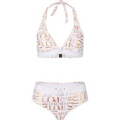 Bikini z ramiączkami wiązanymi na szyi (2 części). Białe bikini bonprix, bez wzorów. Za 84.99 zł.