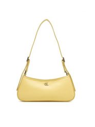 Calvin Klein Torebka Ck Small Shoulder Bag LV04F3170G Beżowy. Brązowe torebki klasyczne Calvin Klein, bez wzorów, ze skóry, bez dodatków. Za 409.99 zł.