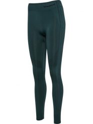 Damskie legginsy bezszwowe z wysokim stanem Hummel Shaping. Zielone legginsy Hummel, bez wzorów, z dzianiny, sportowe. Za 128.00 zł.