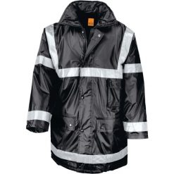 Parka Result Management. Czarne płaszcze RESULT, m, bez wzorów, z poliesteru, eleganckie, bez kaptura. Za 178.20 zł.