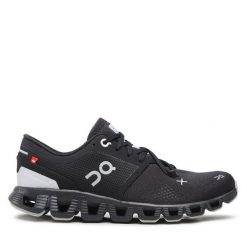 Buty do biegania On. Czarne buty do biegania On, bez wzorów, bez zapięcia, do biegania. Za 469.99 zł.