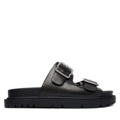 Klapki REPLAY. Brązowe klapki Replay, bez wzorów, bez obcasa, bez zapięcia. Za 399.99 zł.