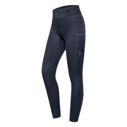 Legginsy jeździeckie z pełnym wzmocnieniem dla kobiet ELT Ella. Niebieskie legginsy ELT, bez wzorów, z elastanu. Za 172.00 zł.