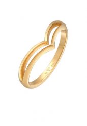 Elli Damski pierścionek V do łączenia Geo Basic Trend ze srebra próby 925 Sterling Silver Pierścionki 1 ct. Szare pierścionki Elli, srebrne. Za 283.99 zł.