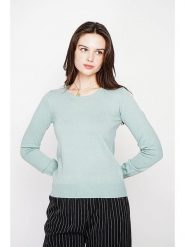 ASSUILI Sweter w kolorze miętowym rozmiar: 36. Zielone swetry Assuili, bez wzorów, klasyczne, bez ramiączek. Za 113.99 zł.