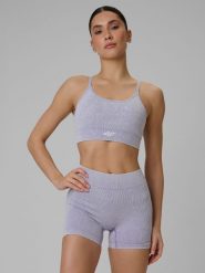 4F Biustonosz treningowy bezszwowy z niskim wsparciem damski - różowy M/L. Fioletowe biustonosze sportowe 4f, bez wzorów, na fitness i siłownię. Za 119.99 zł.