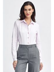 Nife Bluzka w kolorze jasnoróżowym rozmiar: 40. Różowe bluzki Nife, bez wzorów, bez kołnierzyka, bez ramiączek. Za 104.89 zł.