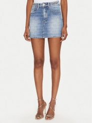 MET Spódnica jeansowa M10 127GNB Niebieski Regular Fit. Niebieskie spódnice MET, m, bez wzorów, z bawełny. Za 329.99 zł.