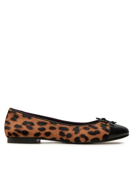 Tory Burch Baleriny 154509 Brązowy. Brązowe baleriny Tory Burch, bez wzorów, ze skóry, bez obcasa, bez zapięcia. Za 927.99 zł.
