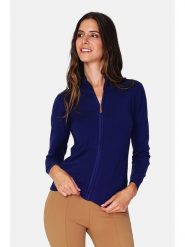 ASSUILI Kardigan w kolorze granatowym rozmiar: 38. Niebieskie swetry Assuili, bez wzorów, z kaszmiru, klasyczne, bez ramiączek. Za 113.63 zł.