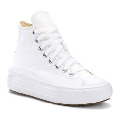Trampki damskie Converse Chuck Taylor All Star Move Platform Hi. Białe trampki Converse, bez wzorów, retro, bez zapięcia. Za 369.00 zł.