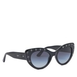 Okulary przeciwsłoneczne Guess. Czarne okulary przeciwsłoneczne Guess, z aplikacjami. Za 529.99 zł.