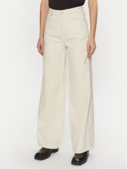 Calvin Klein Jeansy K20K208018 Écru Wide Leg. Jeansy Calvin Klein, bez wzorów, z bawełny. Za 369.99 zł.