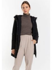 Northwood Parka "Arina" w kolorze czarnym rozmiar: XL. Czarne płaszcze Northwood, xl, bez wzorów, bez kaptura. Za 255.34 zł.