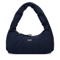 Torebka Tommy Jeans. Niebieskie torebki klasyczne Tommy Jeans, bez wzorów, z jeansu, klasyczne, bez dodatków. Za 369.99 zł.