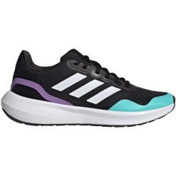 Buty damskie do biegania adidas Runfalcon 3 TR. Czarne buty do biegania adidas, bez wzorów, z gumy, bez zapięcia, do biegania. Za 241.99 zł.
