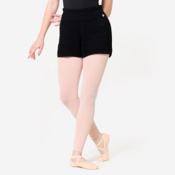 Spodenki do tańca damskie Starever treningowe. Czarne szorty sportowe STAREVER, bez wzorów, z bawełny, na fitness i siłownię. Za 69.99 zł.