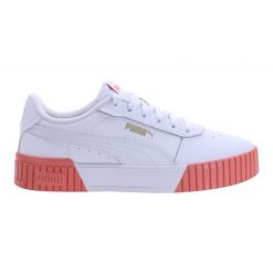 Buty Puma Carina 2.0 385849 09 białe. Białe buty treningowe bez wzorów, z gumy, bez zapięcia. Za 289.84 zł.